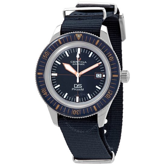 Certina ds ph200m automatic blue dial watch c0364071804000 c0364071804000