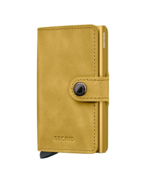 Web medium vintage miniwallet yellow gold front