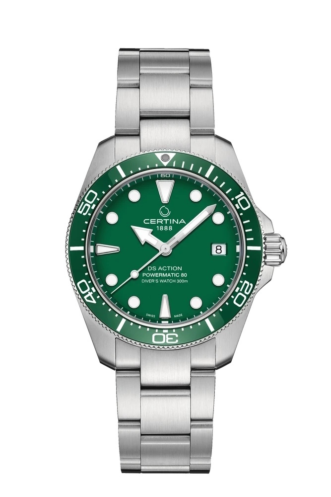 Certina 38mm greendial
